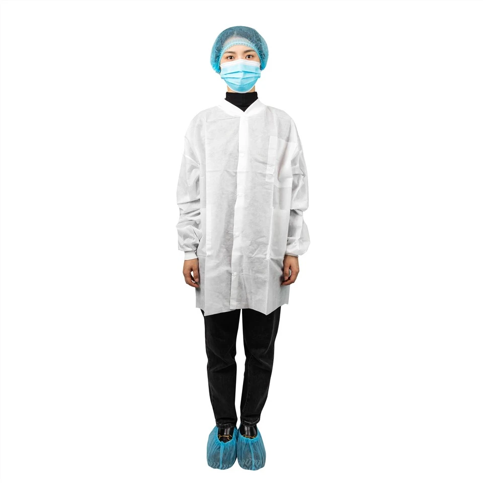 Disposable Lab Coat With Pocket